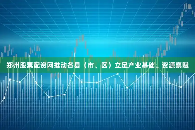 郑州股票配资网推动各县（市、区）立足产业基础、资源禀赋
